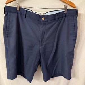 Peter Millar Shorts Salem Performance Chino Shorts Size 38 Navy Blue